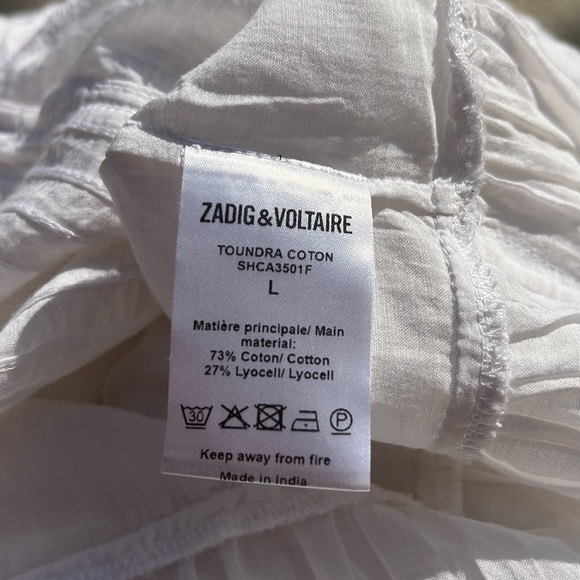 Zadig & Voltaire Edwardian Style Cami Top Large - Picture 7 of 8